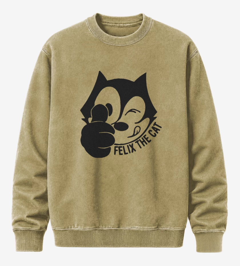 Poleron Polo Acid Wash Beige de Felix el gato