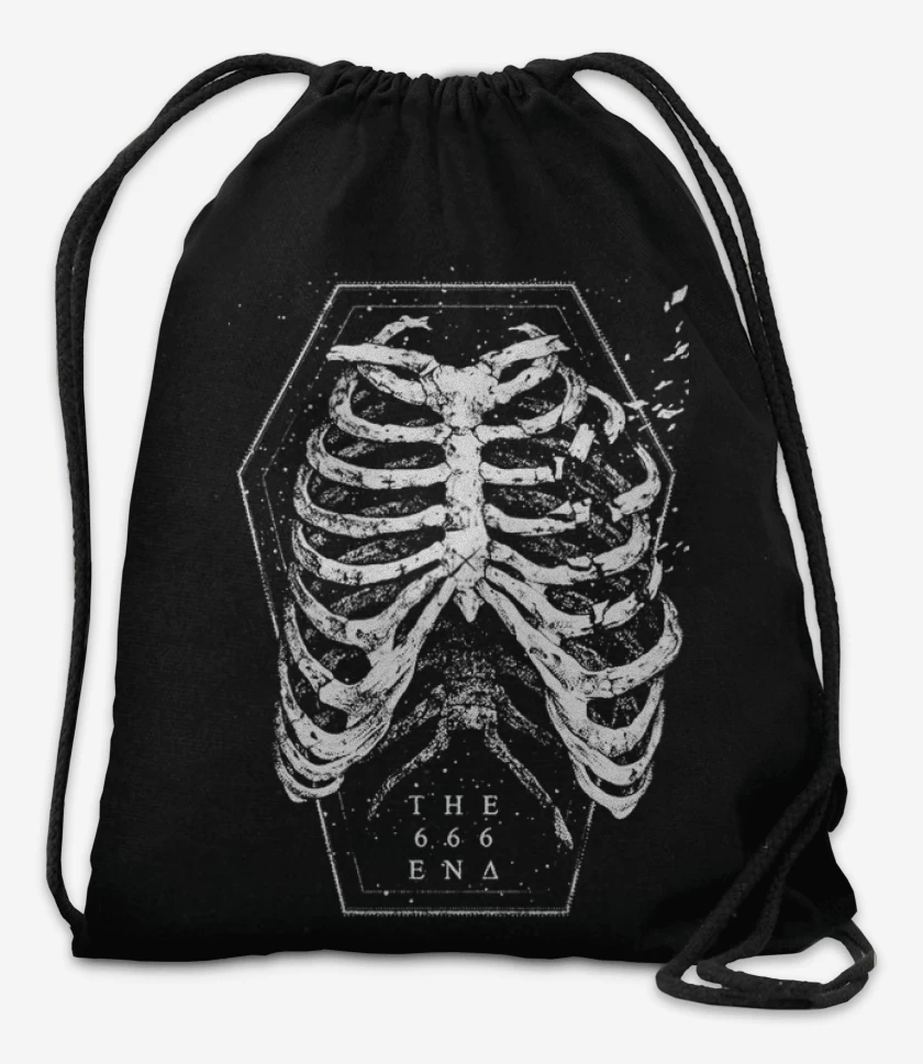 Mochila Negro de Huesos