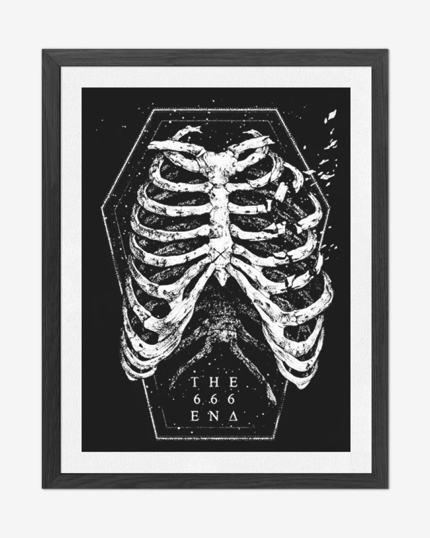 Cuadro decorativo Negro de Huesos