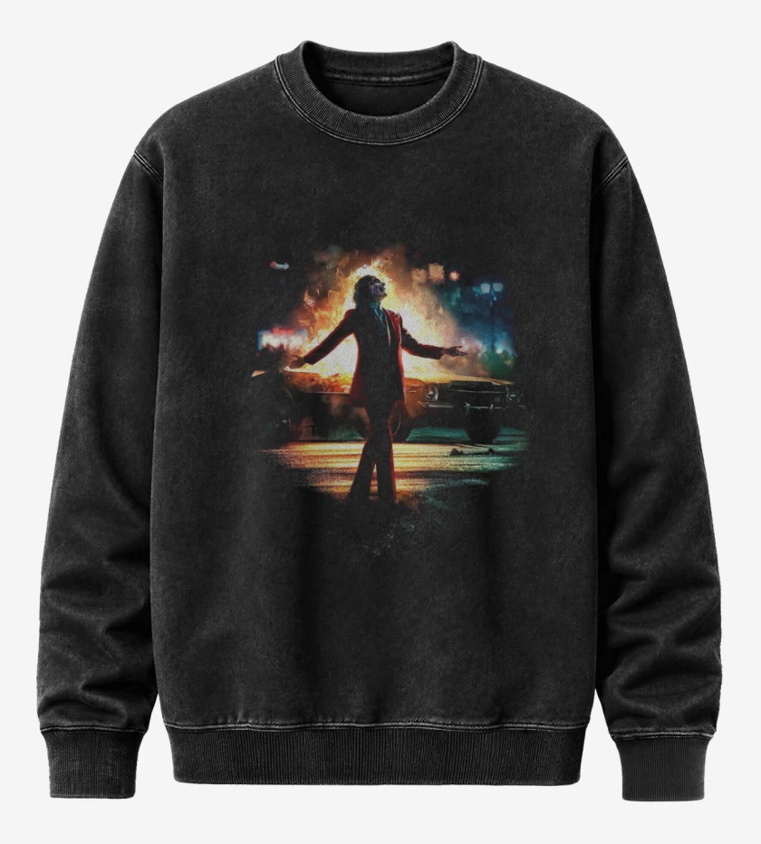 Poleron Polo Acid Wash Negro de Joe Kerr 2