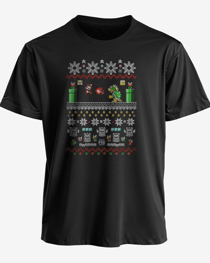 Polera Super bigote Navideño