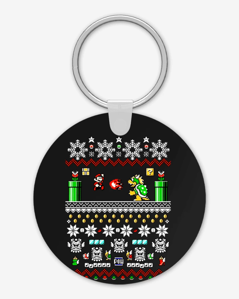 Llavero Super bigote Navideño