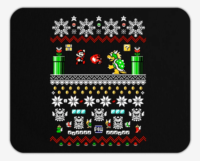 Mousepad Super bigote Navideño