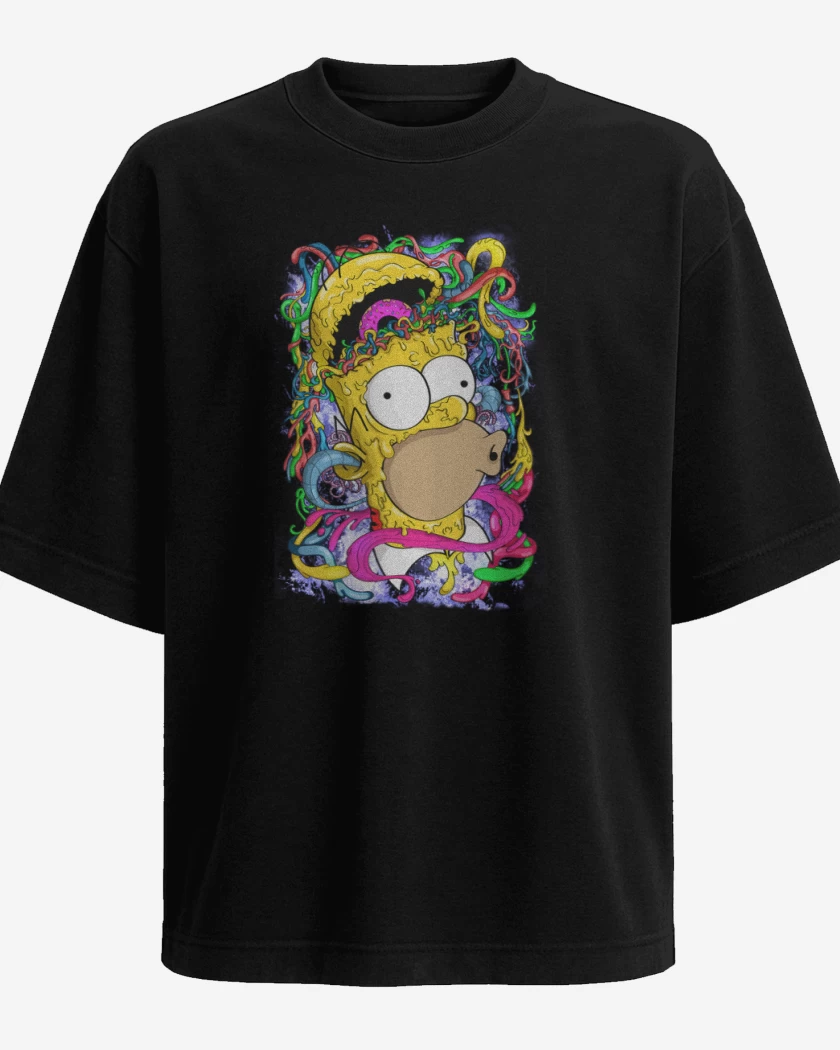 Polera Oversize Negro de Homerazo