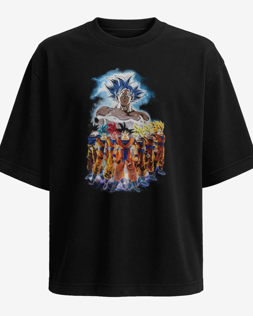 Polera Oversize Negro de Gokuses