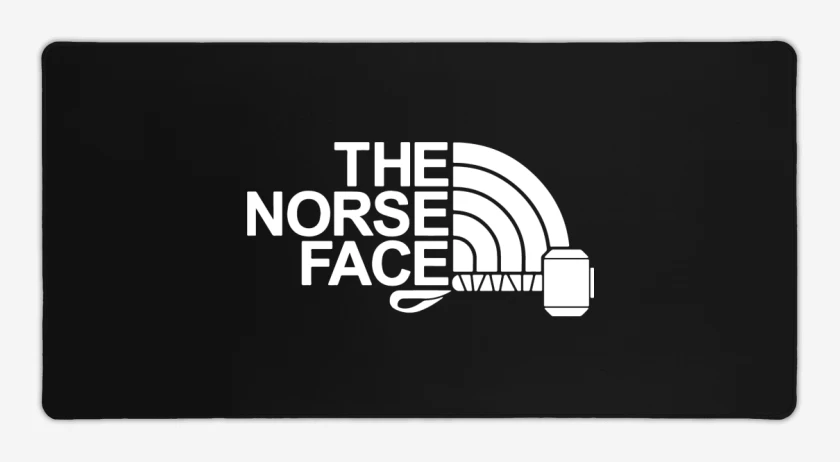 Mouse pad Gamer Negro de The Norse Face
