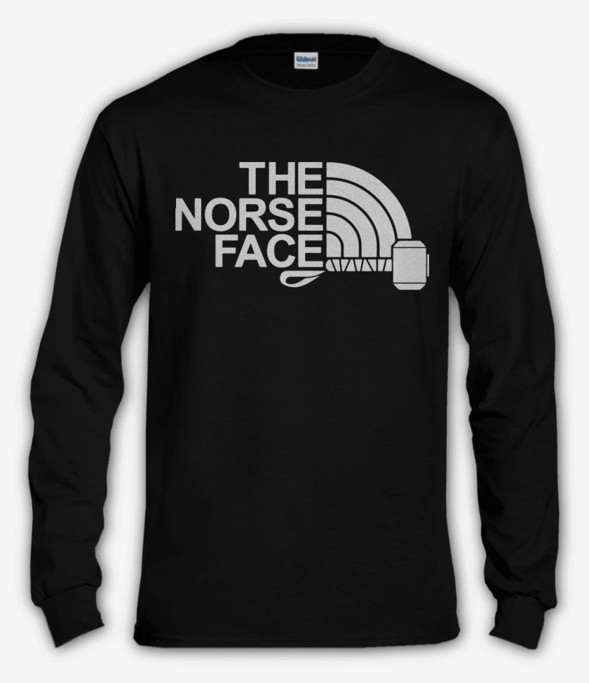 Polera manga larga Negro de The Norse Face