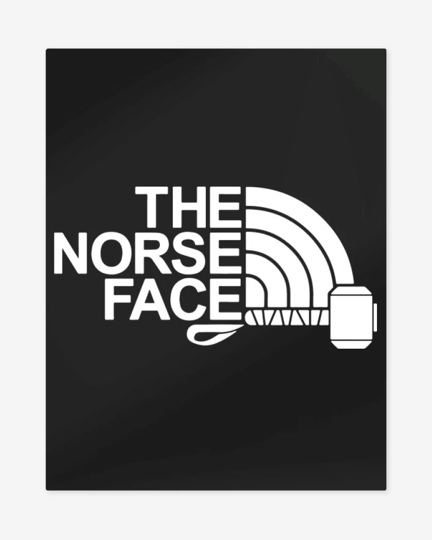 Print metalico Negro de The Norse Face
