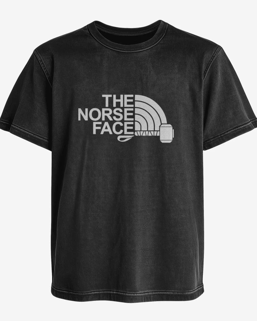 Polera desgastada Negro de The Norse Face