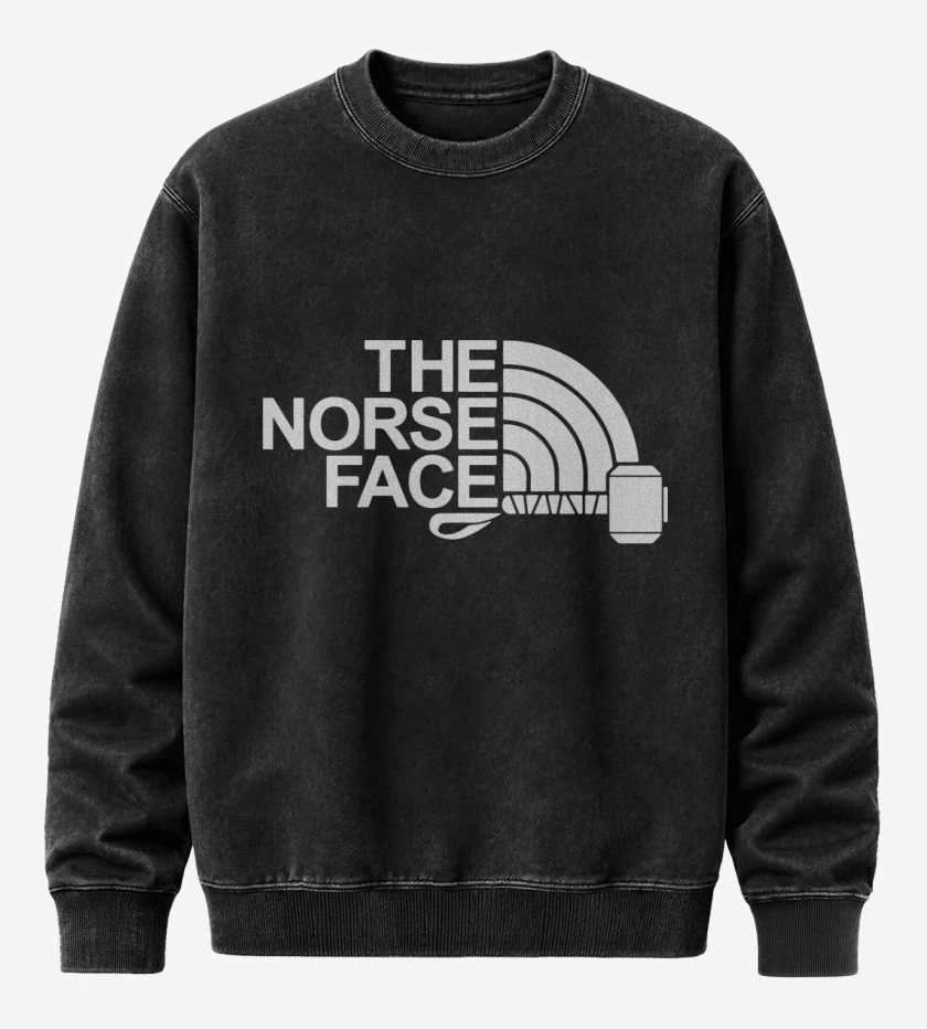 Poleron Polo Acid Wash Negro de The Norse Face
