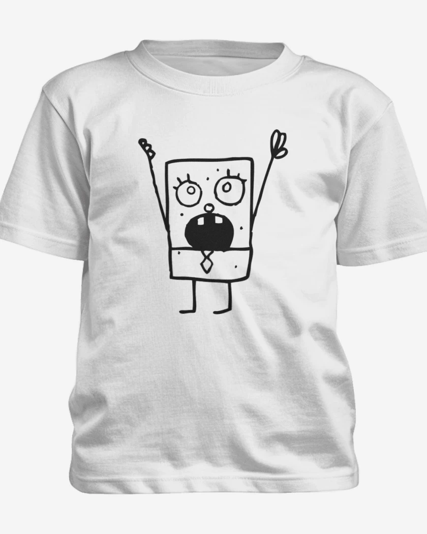 Polera de niño Blanco de Bob Esponja
