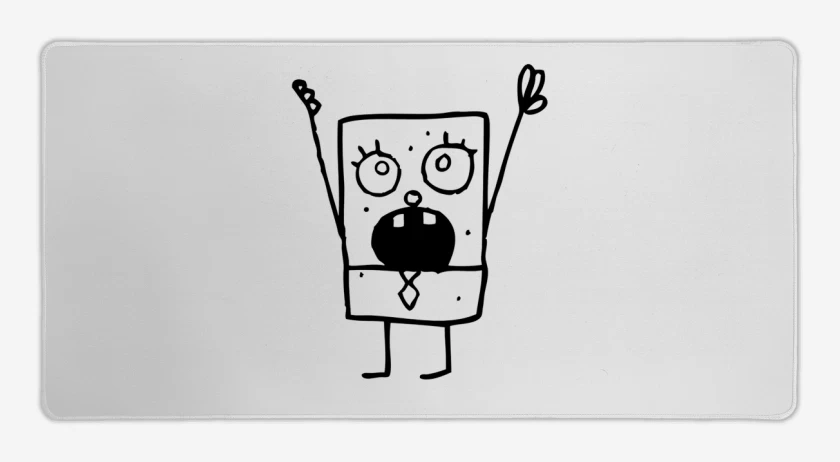 Mouse pad Gamer Blanco de Bob Esponja