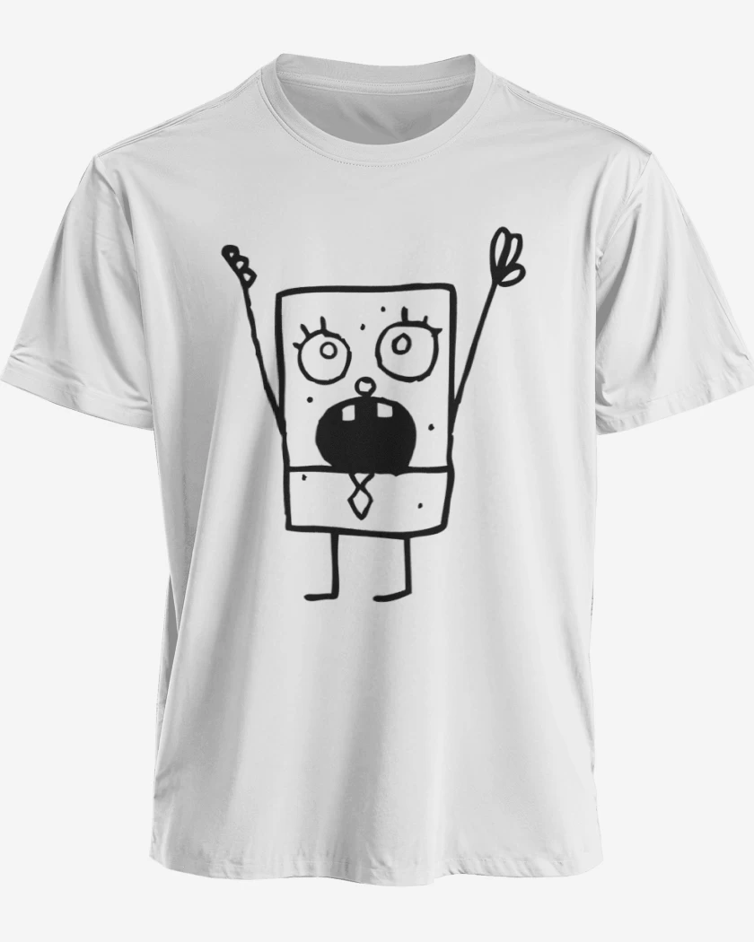 Polera premium Blanco de Bob Esponja