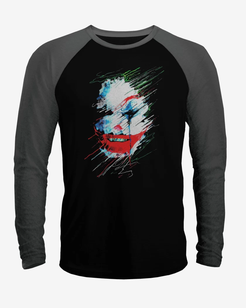 Polera Raglan Negro / Negro Heather de Joe kerr 3