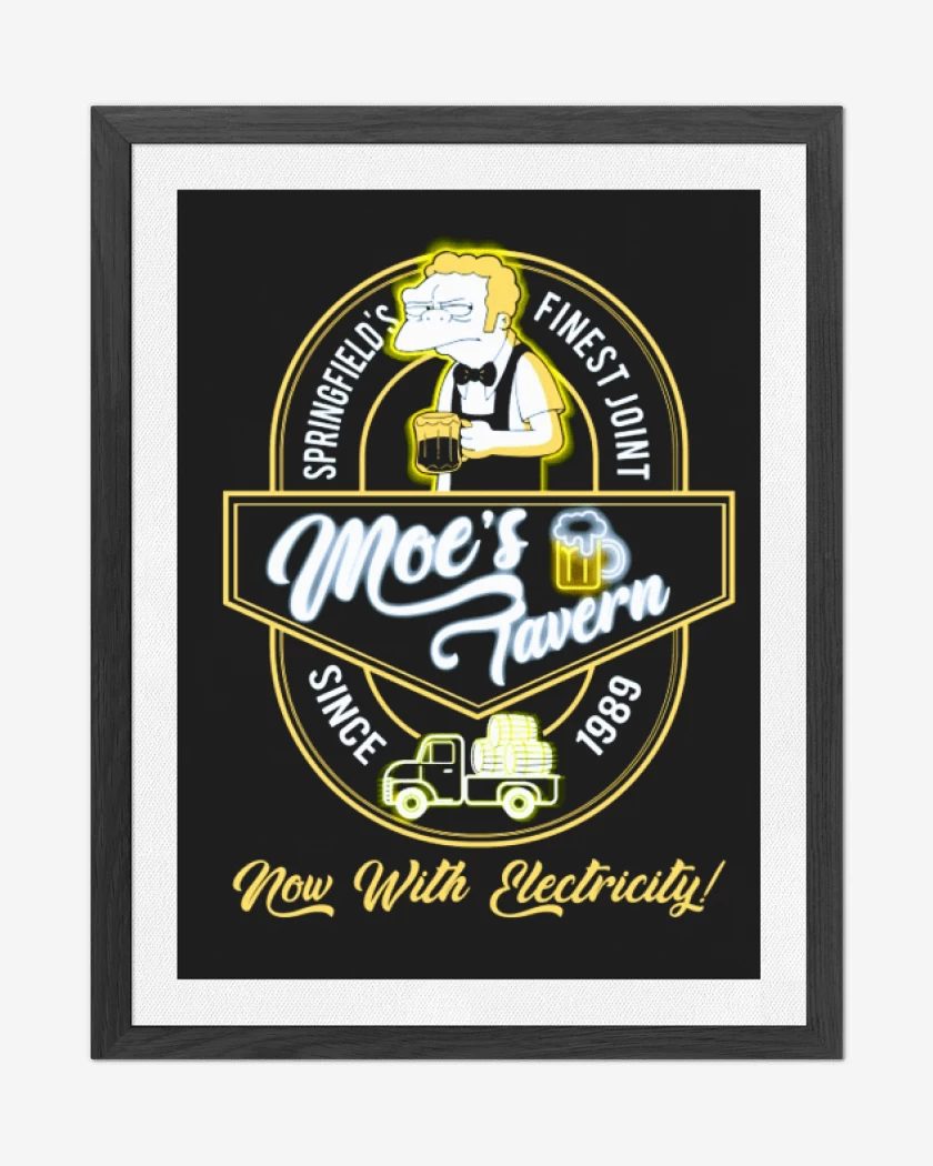 Cuadro decorativo Negro de Moes tavern
