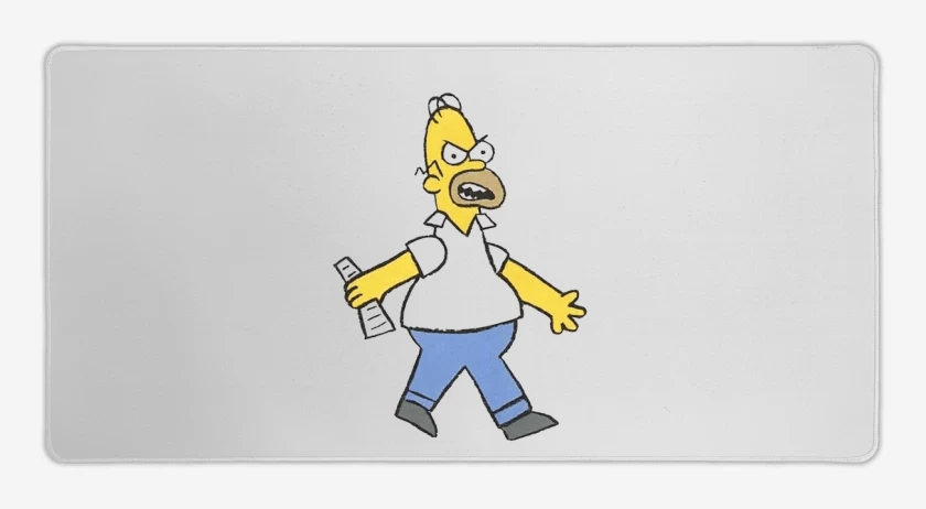 Mouse pad Gamer Blanco de Papá enojado