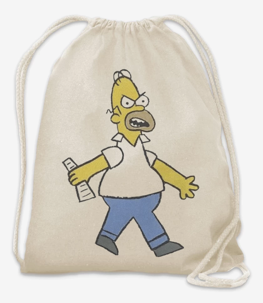 Mochila Blanco de Papá enojado