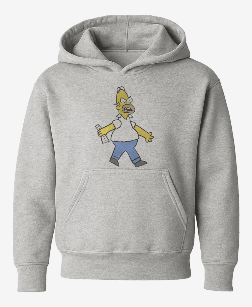 Poleron de niño Gris Melange de Papá enojado