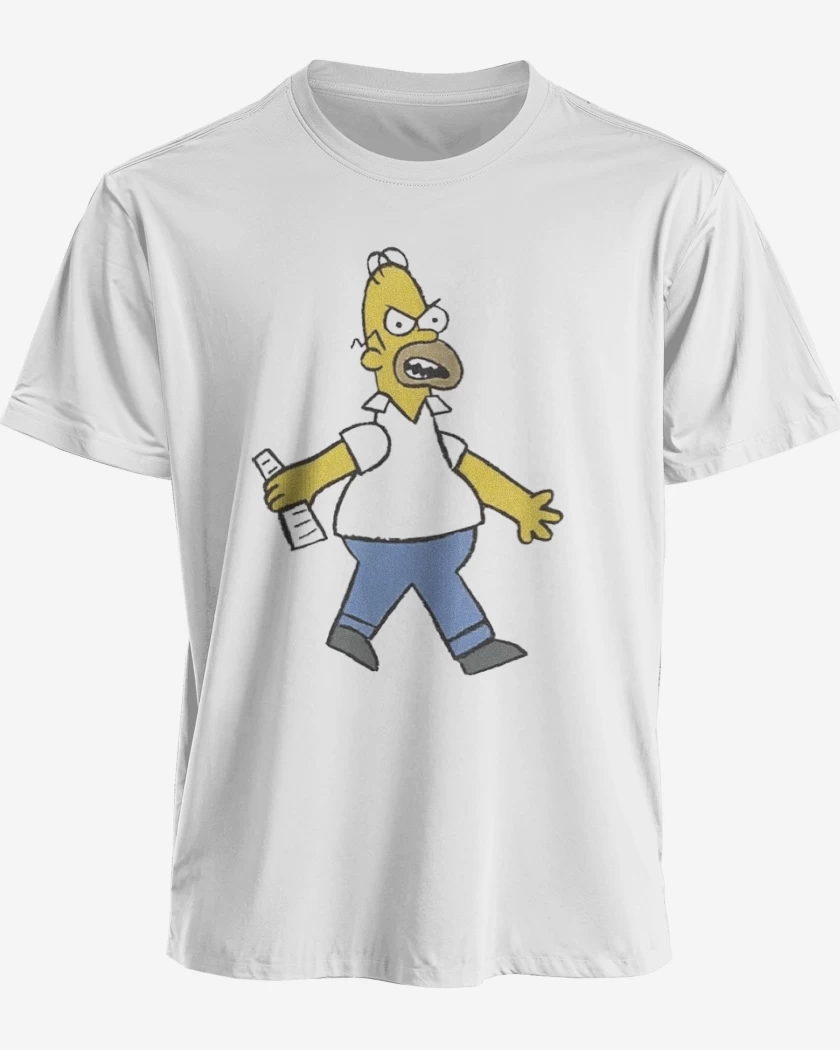 Polera premium Blanco de Papá enojado