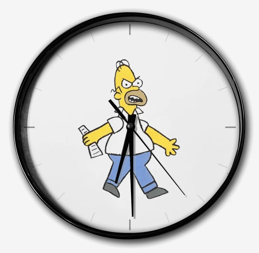 Reloj Blanco de Papá enojado