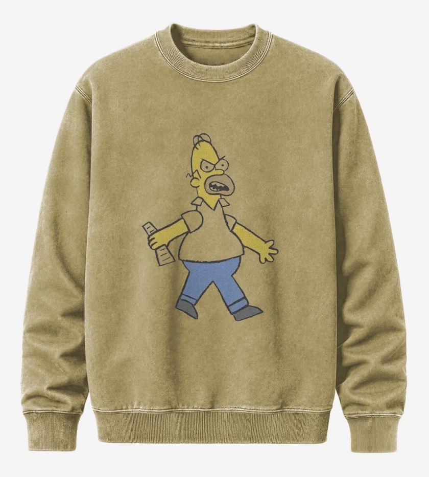 Poleron Polo Acid Wash Beige de Papá enojado