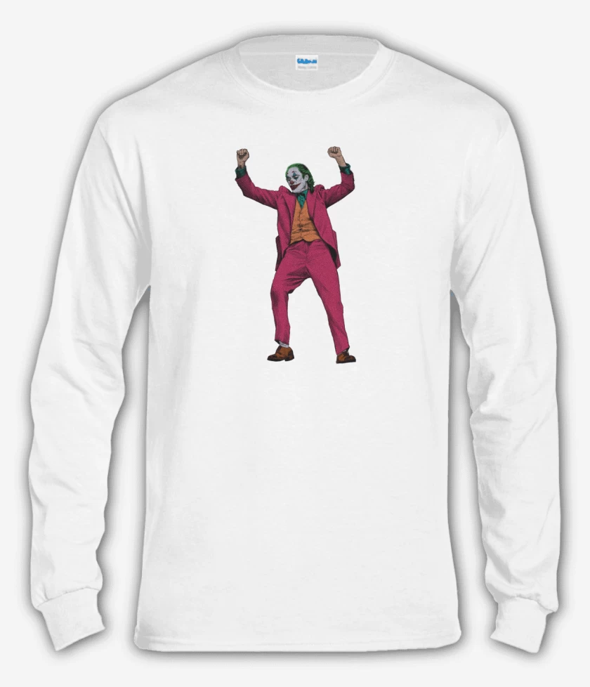 Polera manga larga Blanco de jokerazo