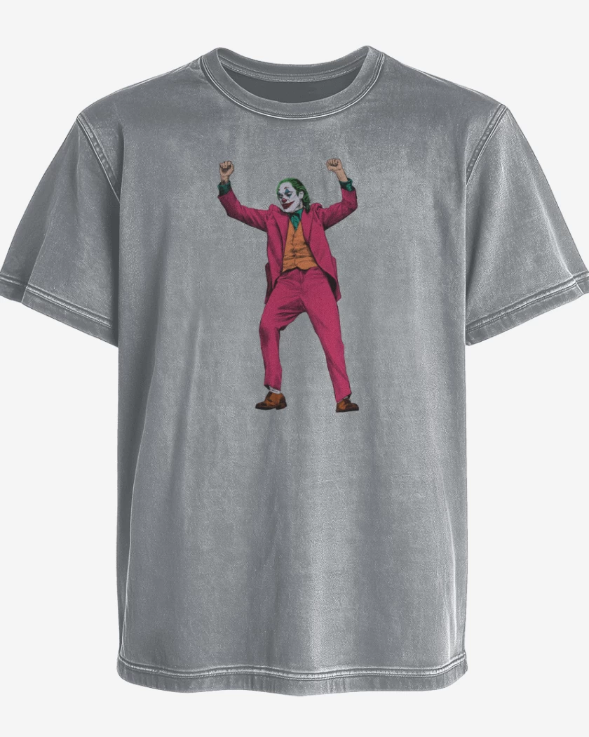 Polera desgastada Gris Melange de jokerazo