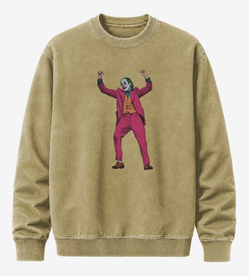 Poleron Polo Acid Wash Beige de jokerazo