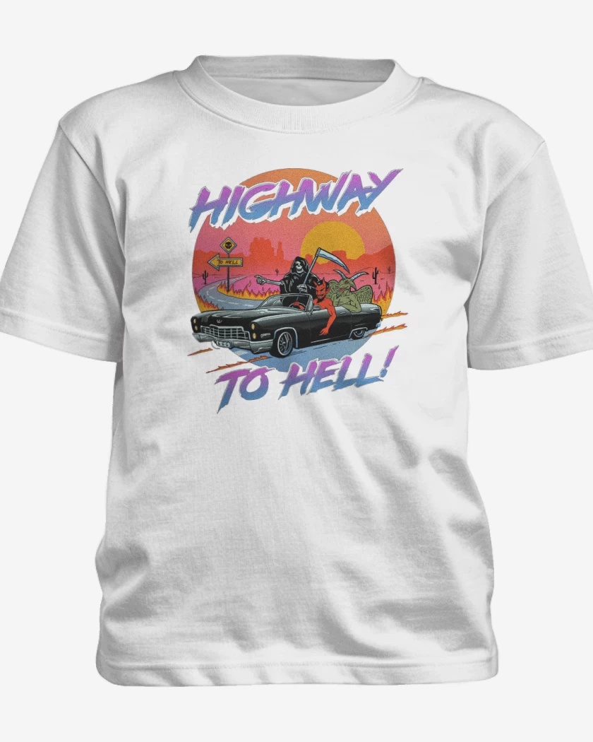 Polera de niño Blanco de Highway to hell