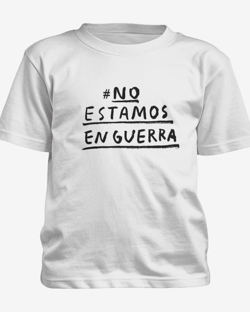 Polera de niño #No estamos en guerra 