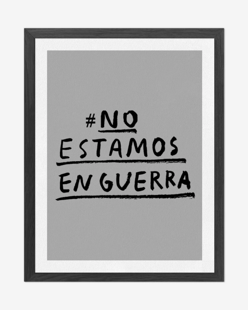Cuadro decorativo Gris Melange de #No estamos en guerra 