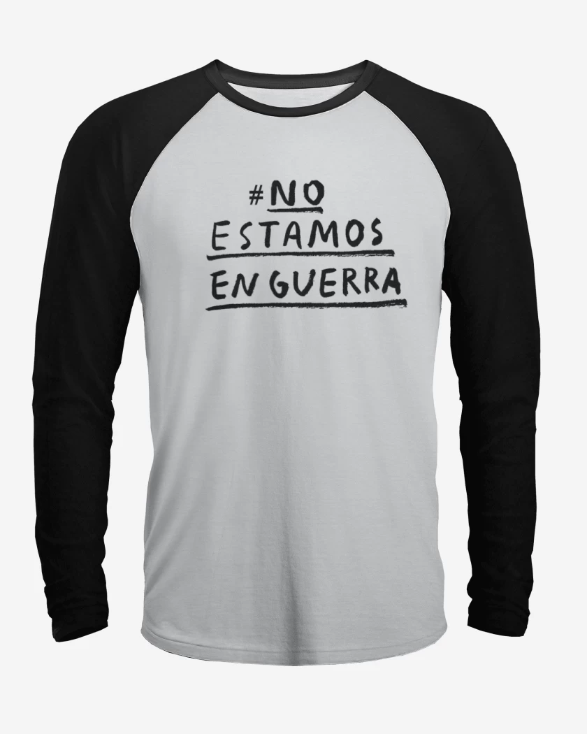 Polera Raglan #No estamos en guerra 