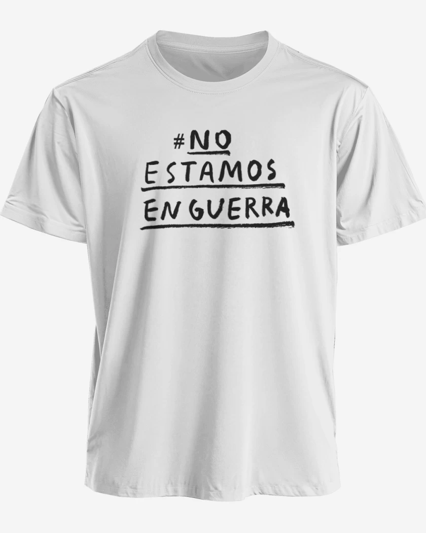 Polera premium Blanco de #No estamos en guerra 