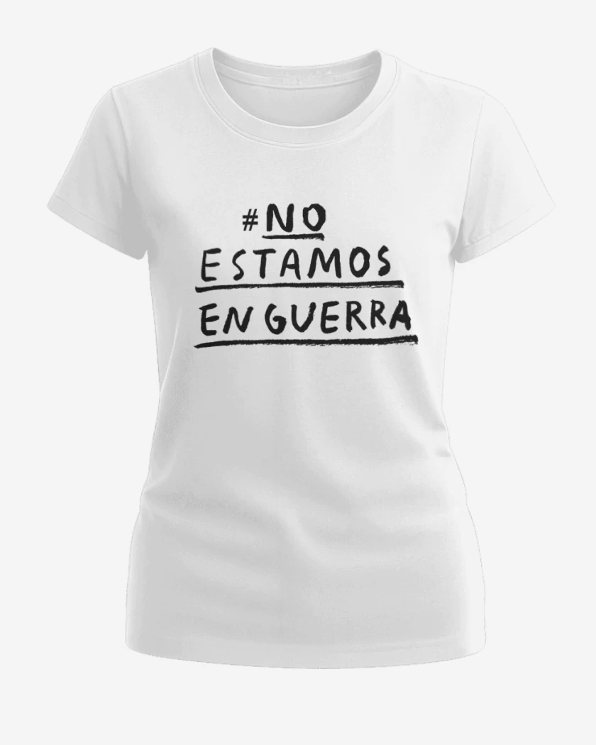 Polera de Mujer Blanco de #No estamos en guerra 