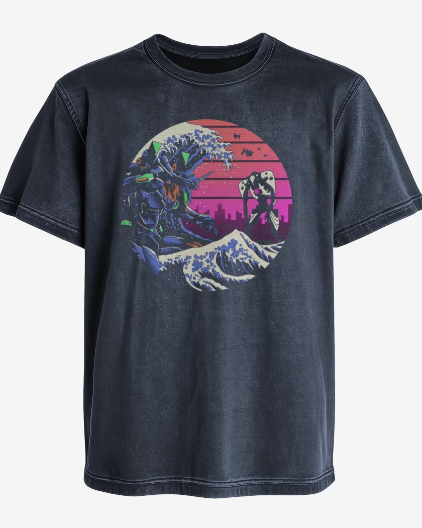 Polera desgastada Azul Marino de Evart