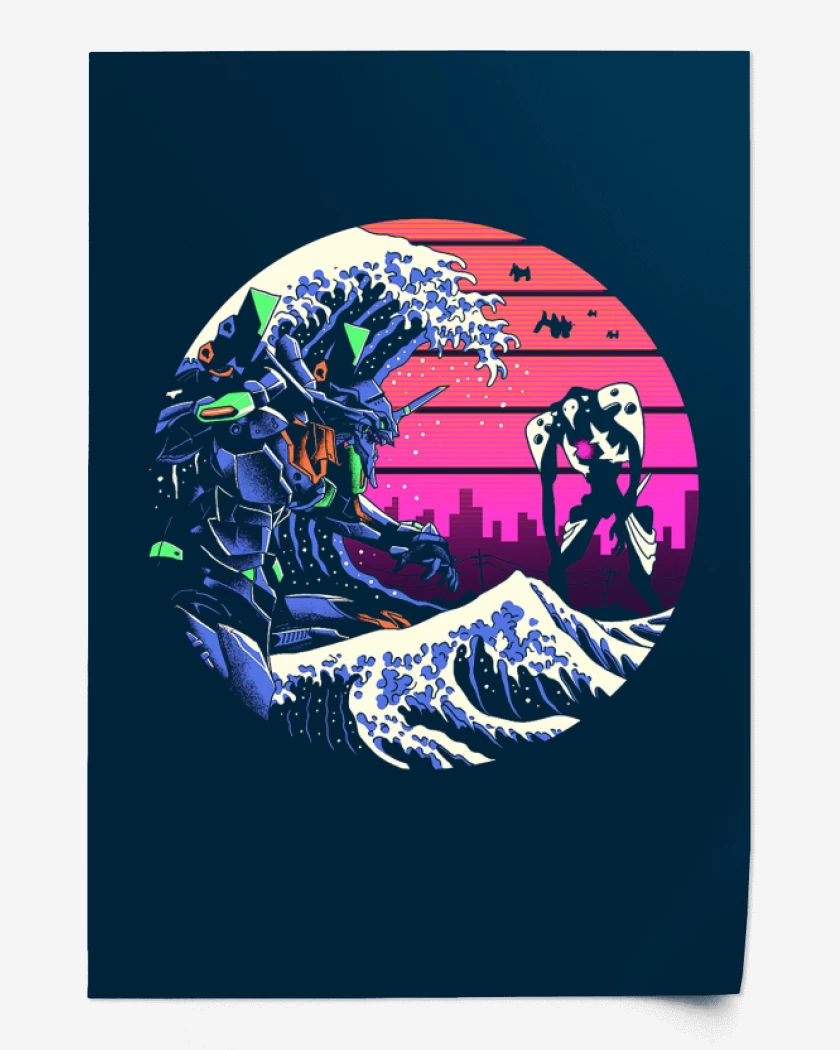 Print Azul Marino de Evart