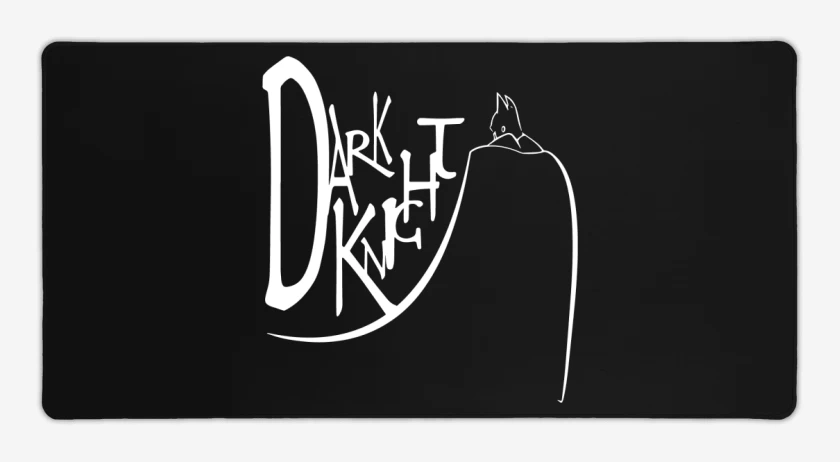Mouse pad Gamer Negro de Dark Knight