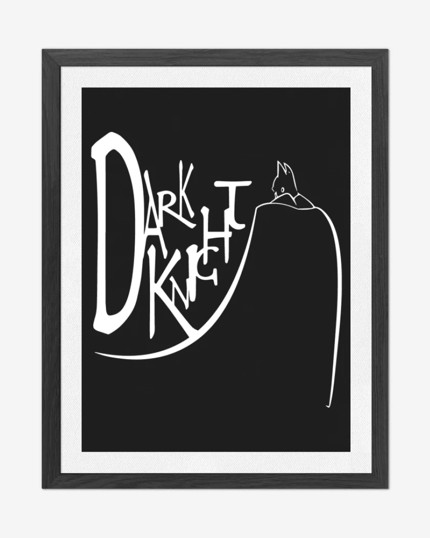 Cuadro decorativo Negro de Dark Knight