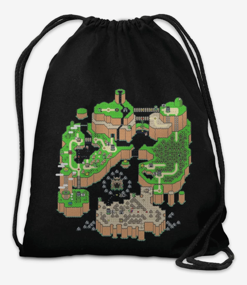 Mochila Negro de Land Map