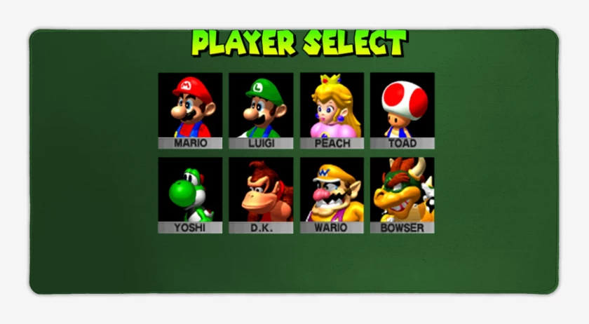 Mouse pad Gamer Player select
