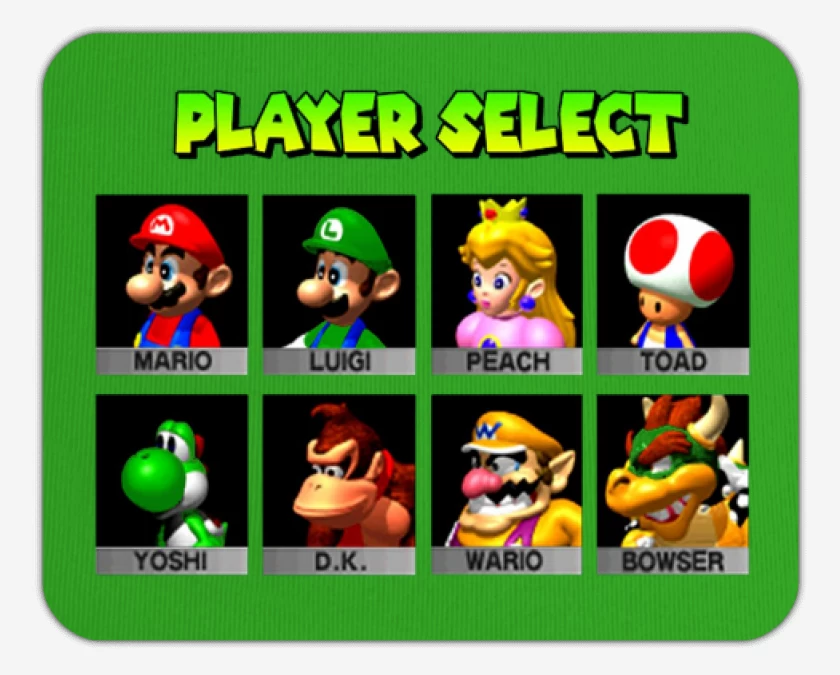 Mousepad Player select