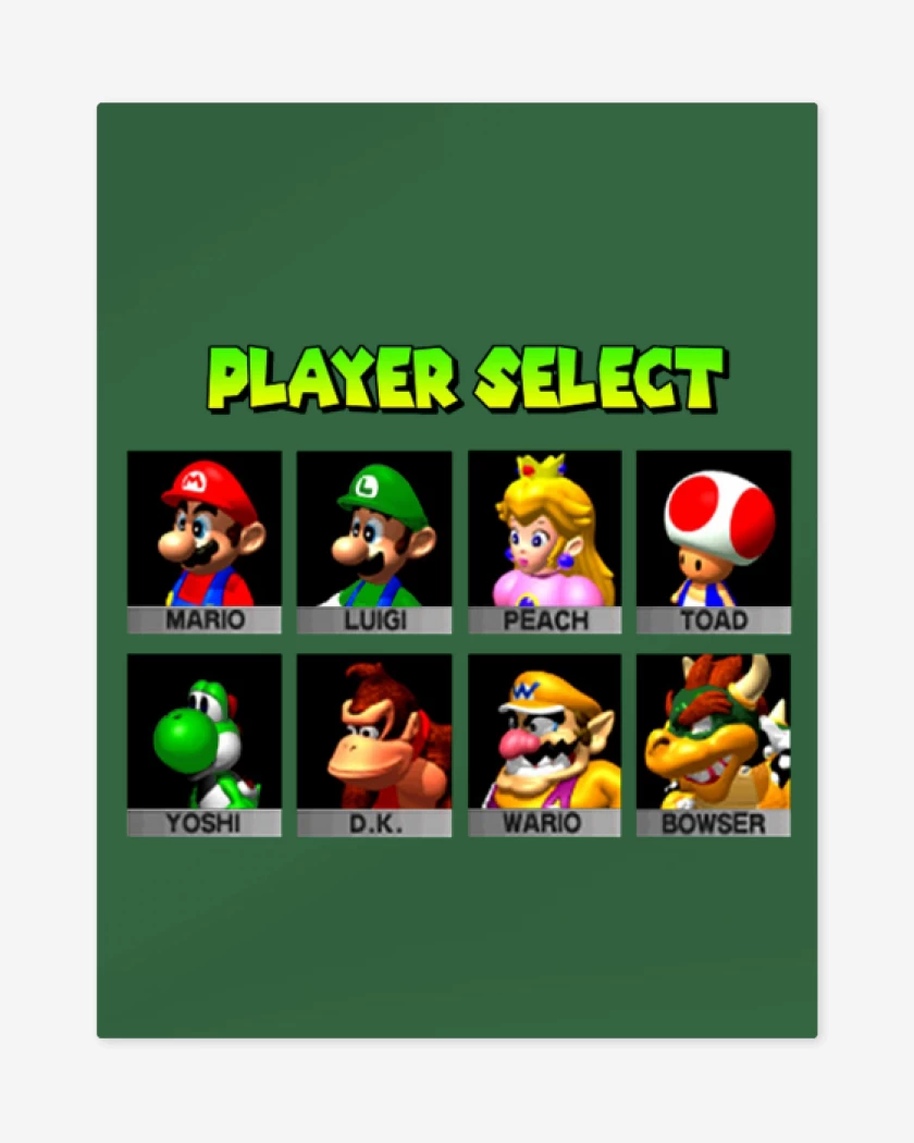 Print metalico Verde jade de Player select