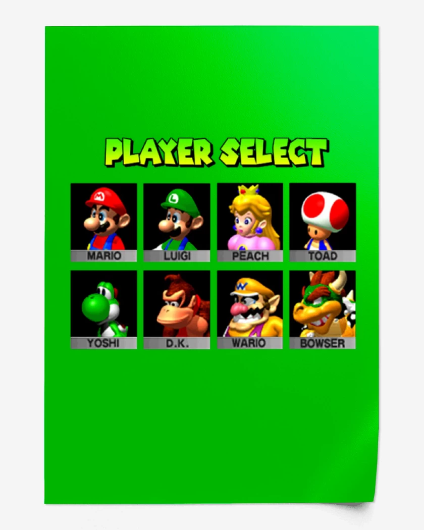 Print Verde jade de Player select