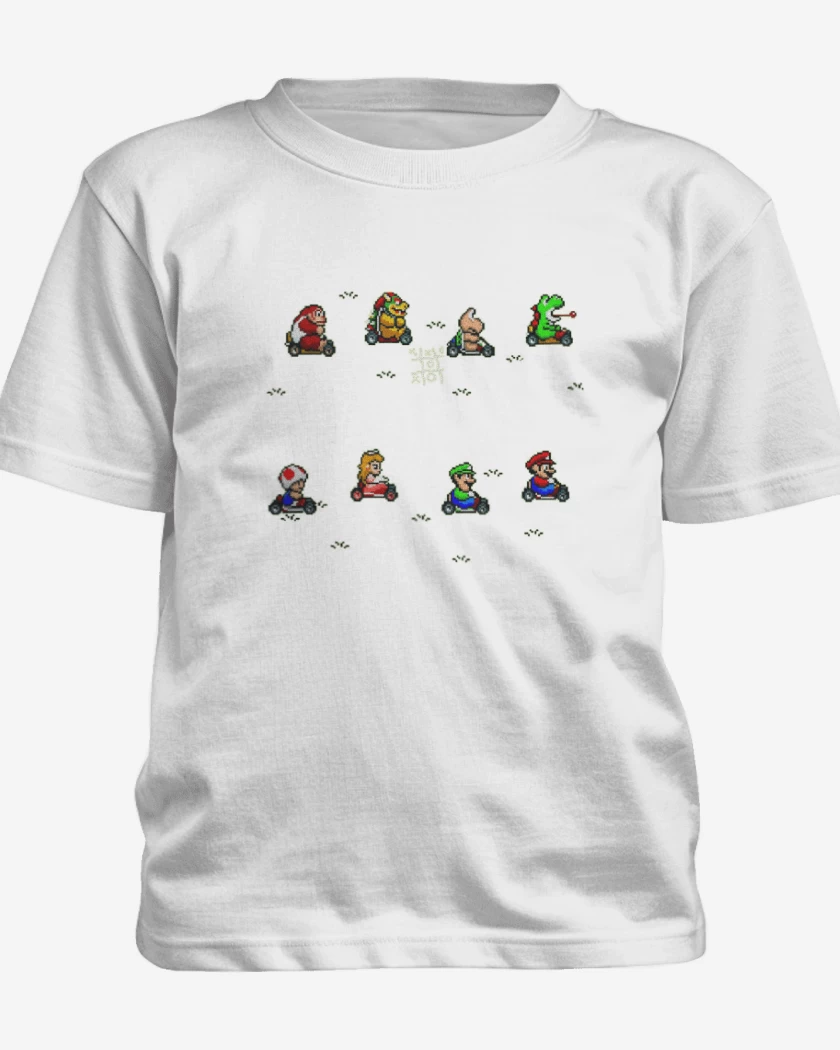 Polera de niño Blanco de Kart game