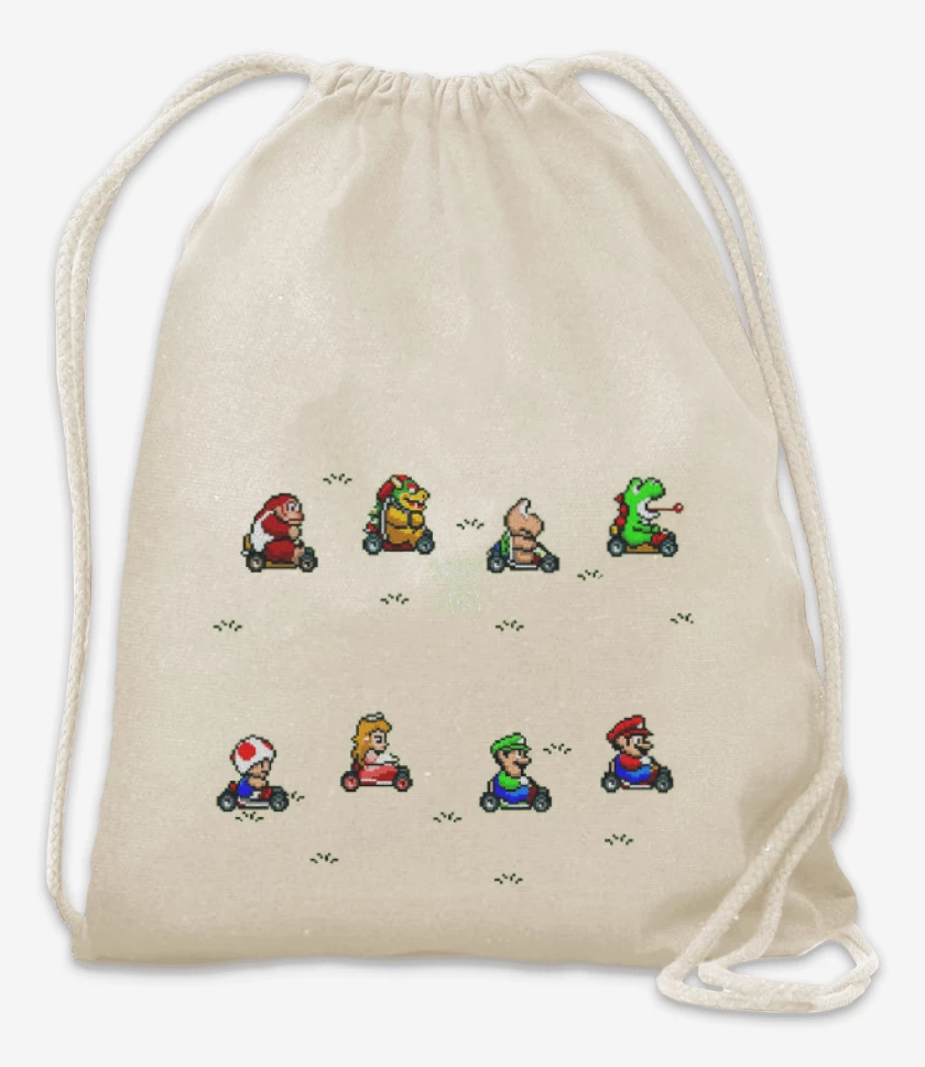 Mochila Blanco de Kart game