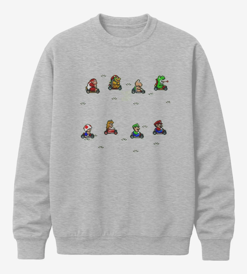 Poleron polo Gris Melange de Kart game