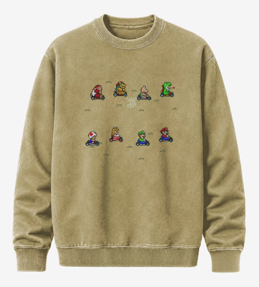 Poleron Polo Acid Wash Beige de Kart game