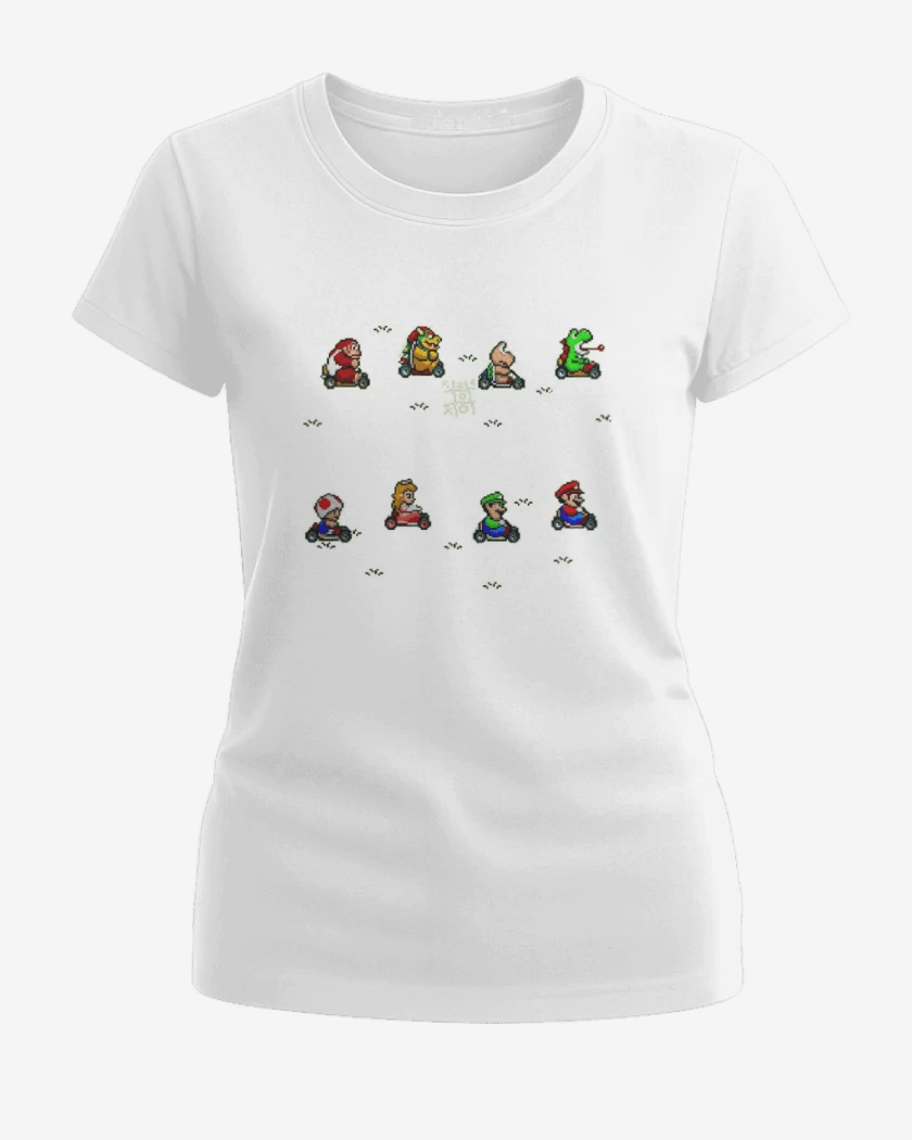 Polera de Mujer Blanco de Kart game