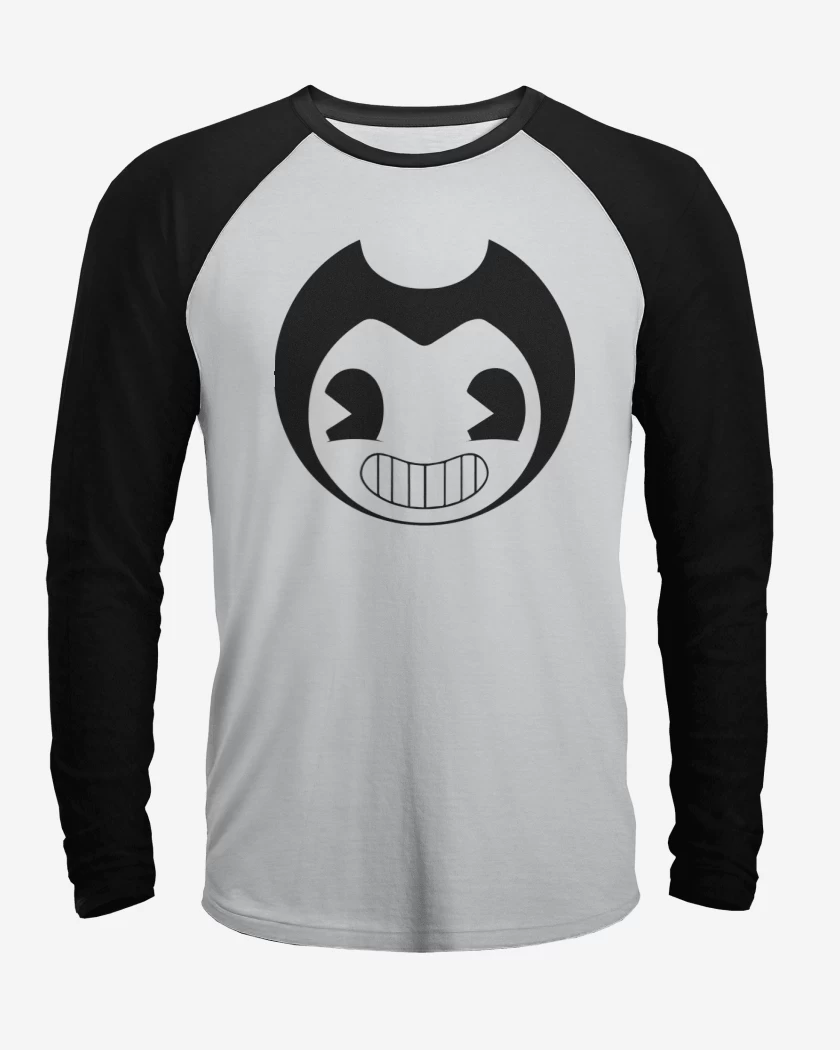 Polera Raglan Blanco / Negro de Bendy