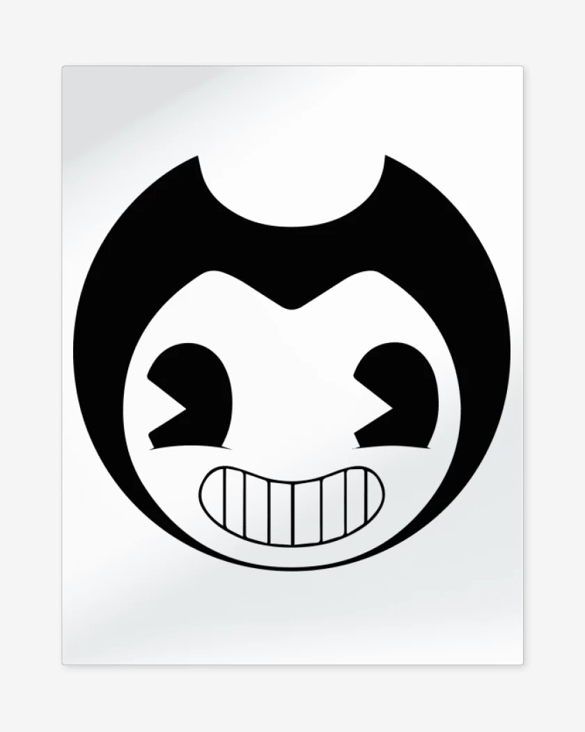 Print metalico Blanco de Bendy